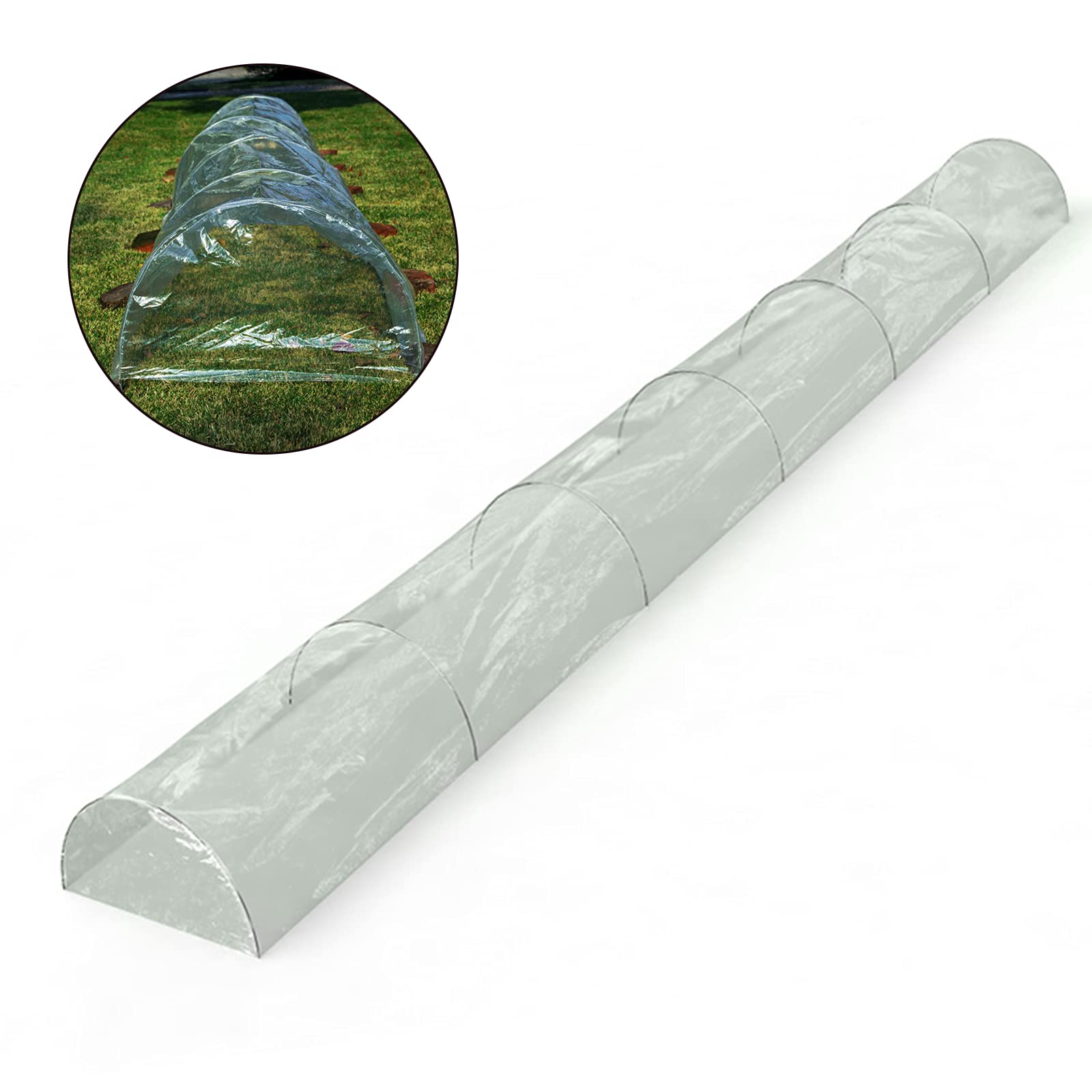 Tunnel-Gewächshaus-Bogen-Reifen-Set, Gartengewächshaus, Schützt Pflanzen vor Schlechtem Wetter für Pflanzenliebhaber, PE-Material, 5 M