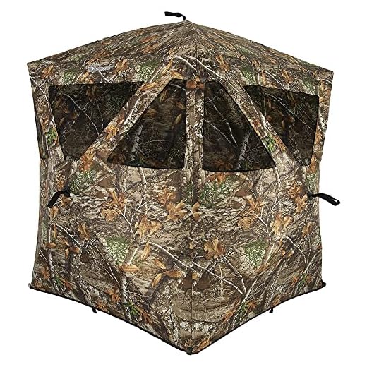 Ameristep AMEBL3000 Care Taker Ground Blind, Hubstyle Blind in Realtree Edge
