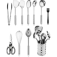 Kitchen Tools Set Cookware Baking Tools 11 Piece Turner Ladle Tongs Spatula Tongs Whisk Brush Spatula Pasta Server Ladle Turner Spoon