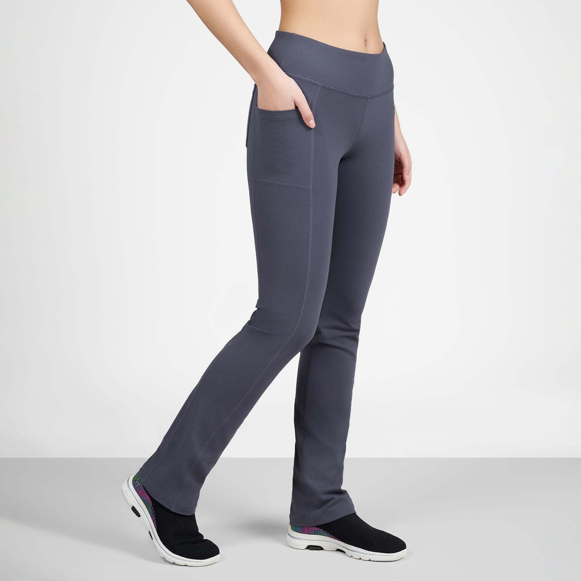 Skechers - Pantaloni Gowalk, Leggings Donna | Goga Max Soletta 5GEN Ammortizzante, Leggera, Flessibile, Lavabile in Lavatrice, Vegan