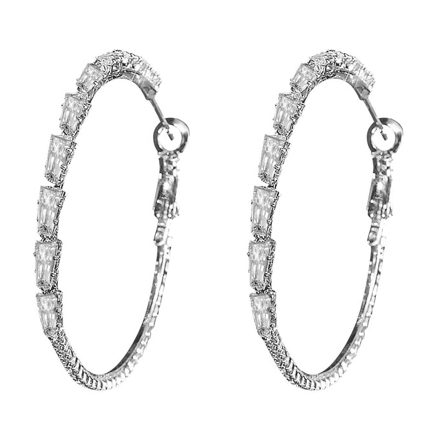 See full amazon price history chart for Peora Silver Plated American Diamond Studded Hoop Earrings Office Work Wear Fashion Jewellery Gift for Women & Girls (PX8E164) Peora Silver Plated American Diamond Studded Hoop Earrings Office Work Wear Fashion Jewellery Gift for Women & Girls (PX8E164) (B0C1CJGSZQ) Amazon Price History, Amazon Price Tracker