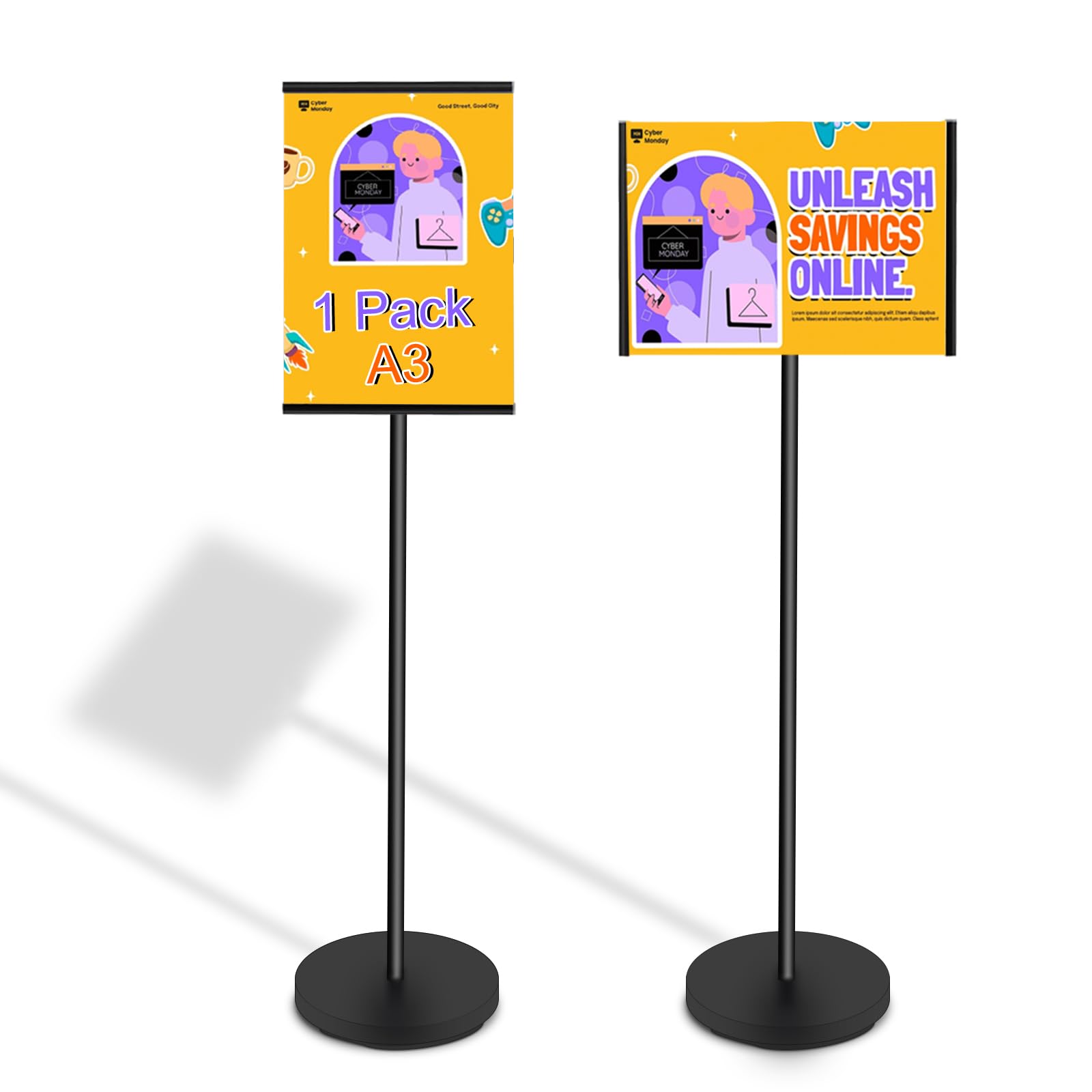 RayLove A3 Infoständer DIN A3 - Expositor para carteles, exhibición de presentaciones, para bodas, eventos empresariales (A3,1 unidades)