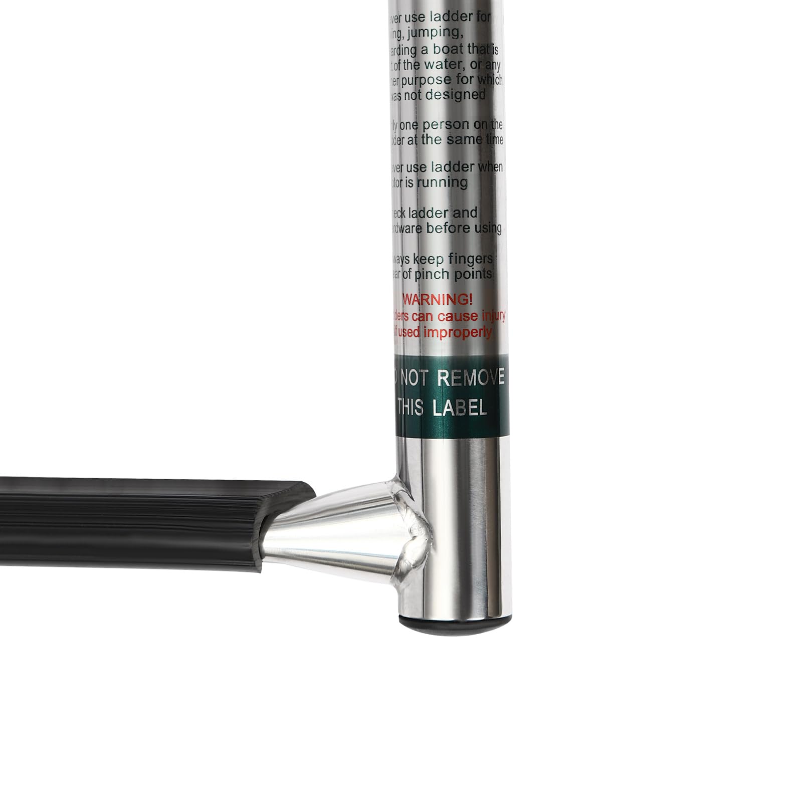 Scala da bagno a 3 livelli, in acciaio inox, pieghevole, con pedale antiscivolo, per piscina, barca, piscina, yacht, motoscafo, fino a 350 lbs