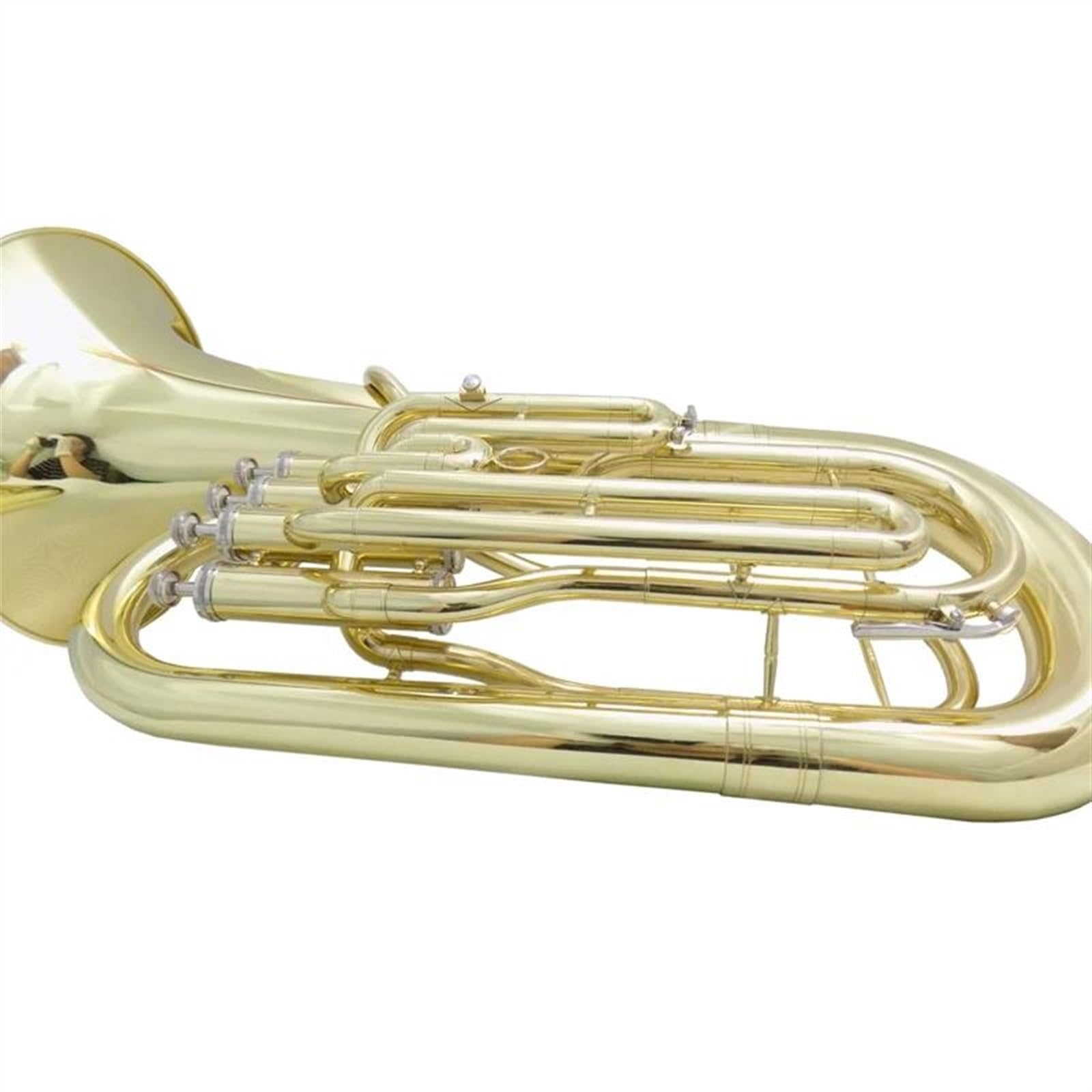 Professionnelle euphonium Instruments De Musique Euphonium À 4 Pistons Clé Bb Avec Étui Embout Corps En Laiton Jaune Finition Laquée