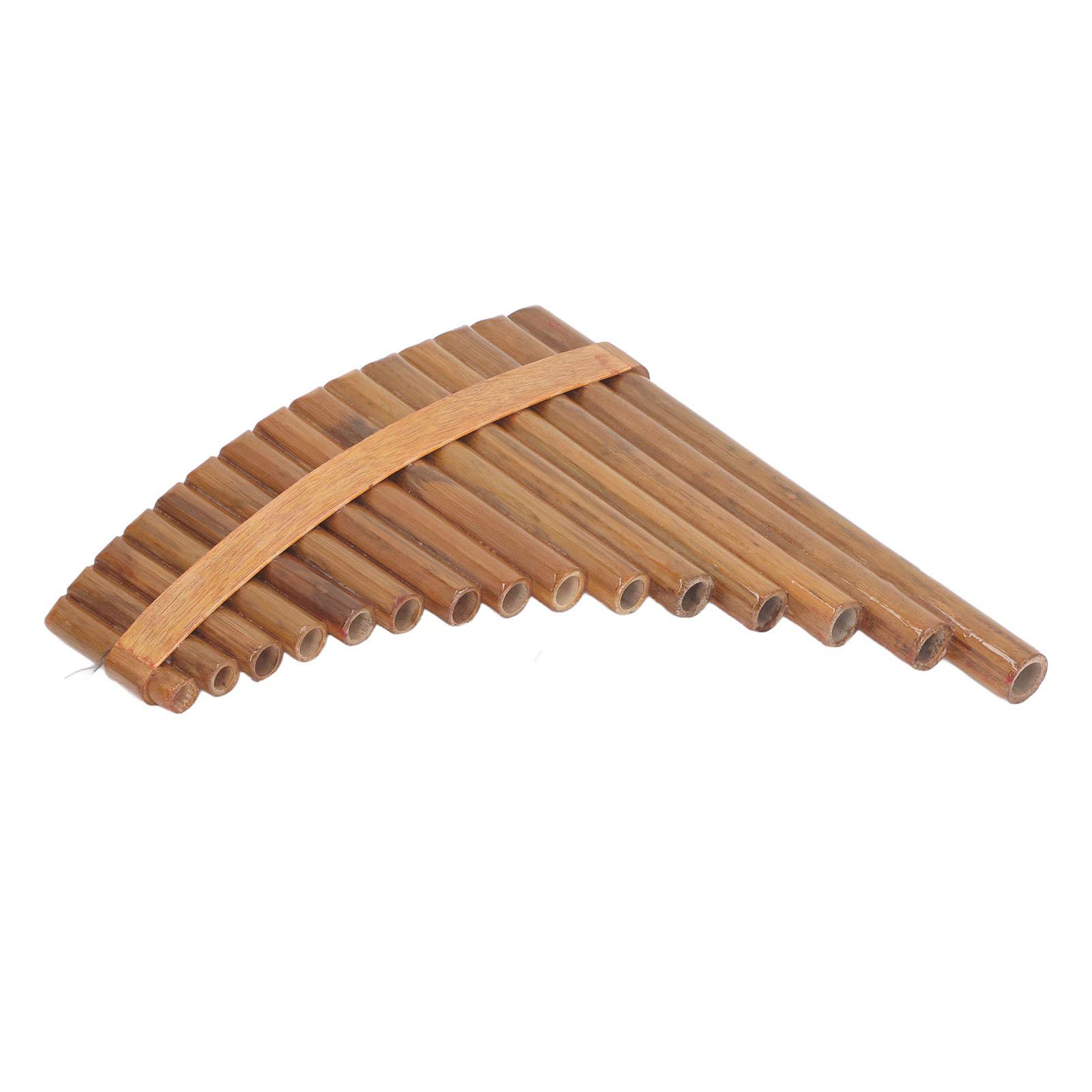 Flûte de Pan professionnelle en bois, 15 tuyaux, clé Gm, Instrument de musique à vent, flûte de poêle (Main gauche)