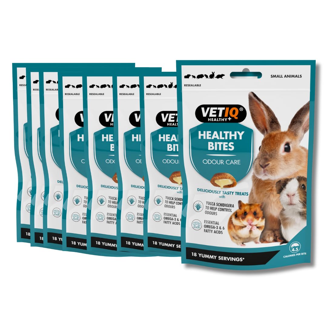 VETIQ Healthy Bites Odour Care for Small Animals, Contains Yucca Schidigera Which Helps Control Odours, 30 g (Pack of 8) — image 1
