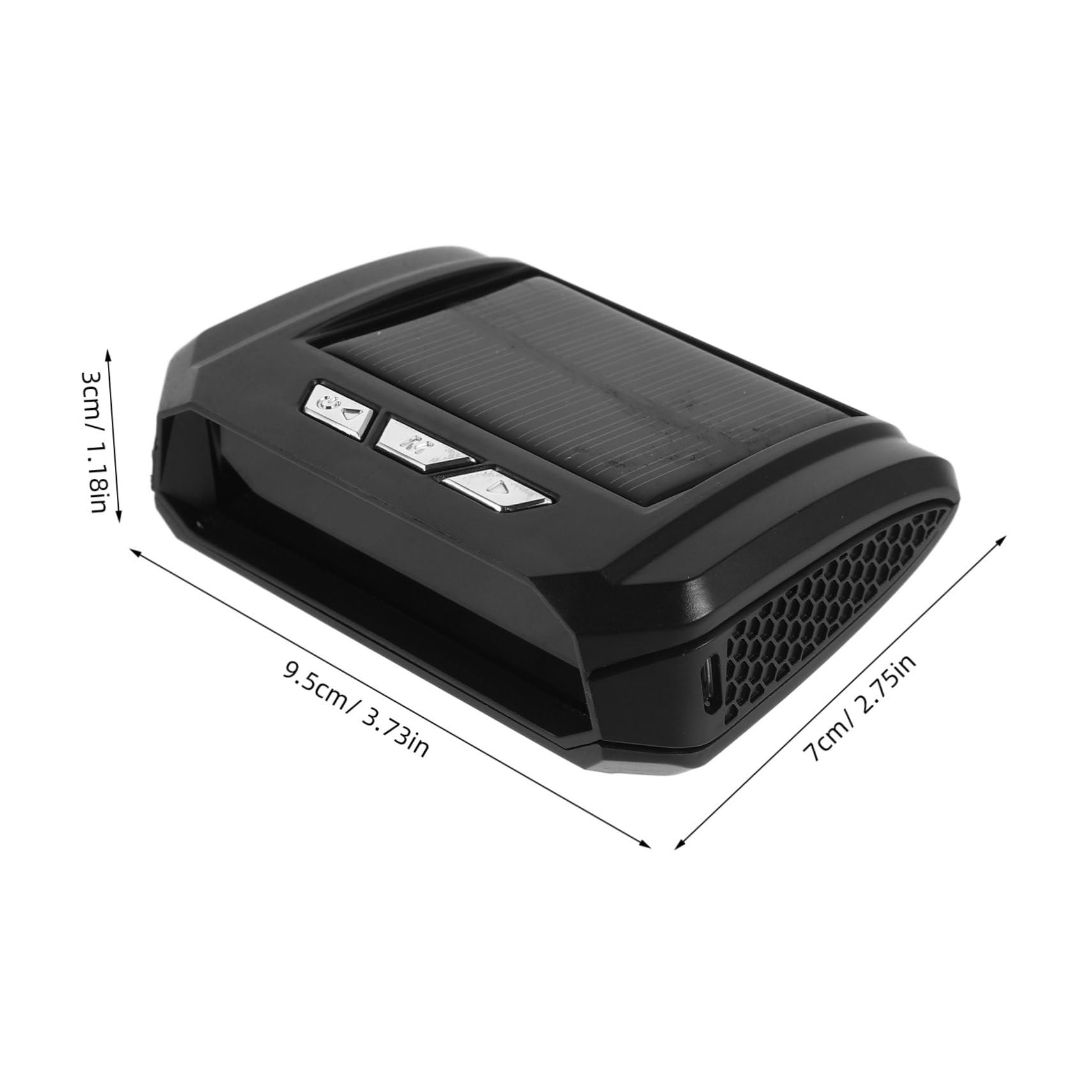 Reloj Solar para Salpicadero de Coche con Temperatura y Hora