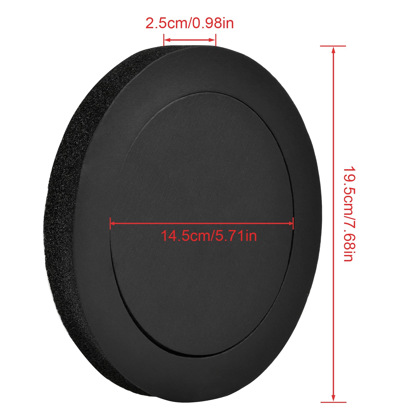 4 Pz 6.5" Kit di sistema di altoparlante universale in schiuma per auto,spugna autoadesiva Schiuma per altoparlante per auto ad alto rimbalzo,Anello di tampone in cotone insonorizzato