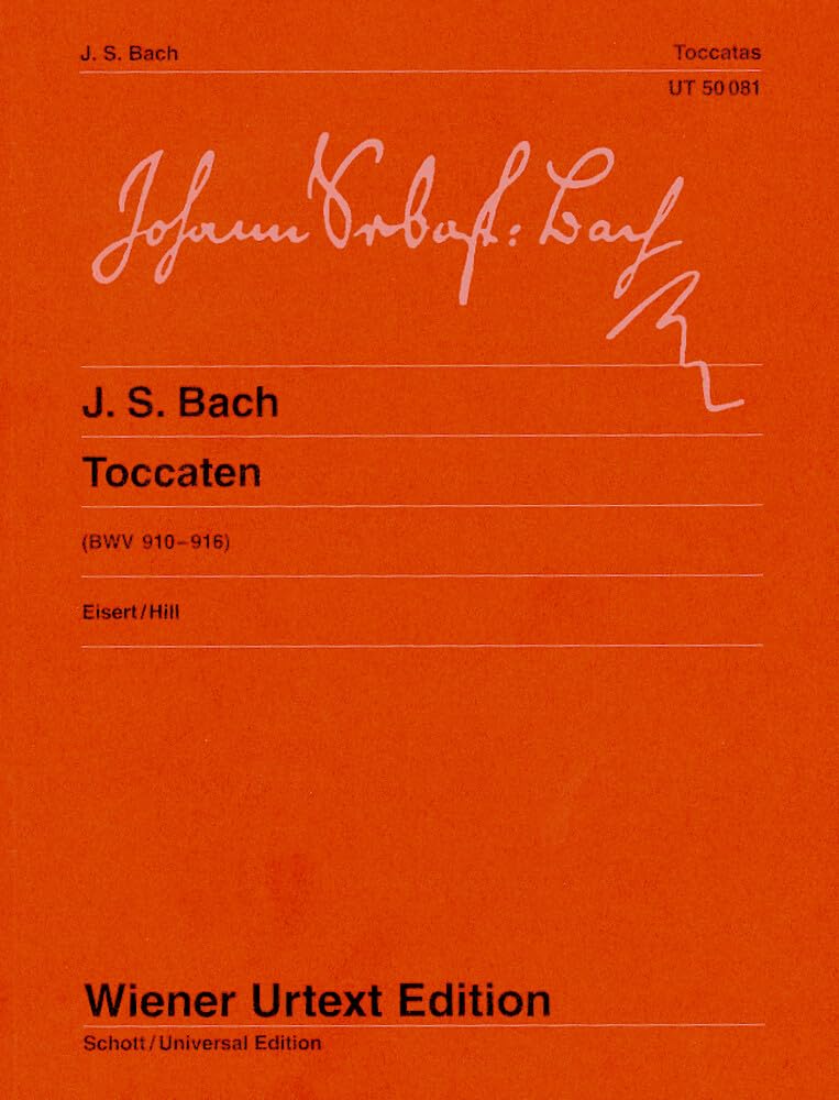 Toccatas: with early versions of BWV 912 and 913 and ornamented version of BWV 916. Edited from the sources. BWV 910-916. piano.