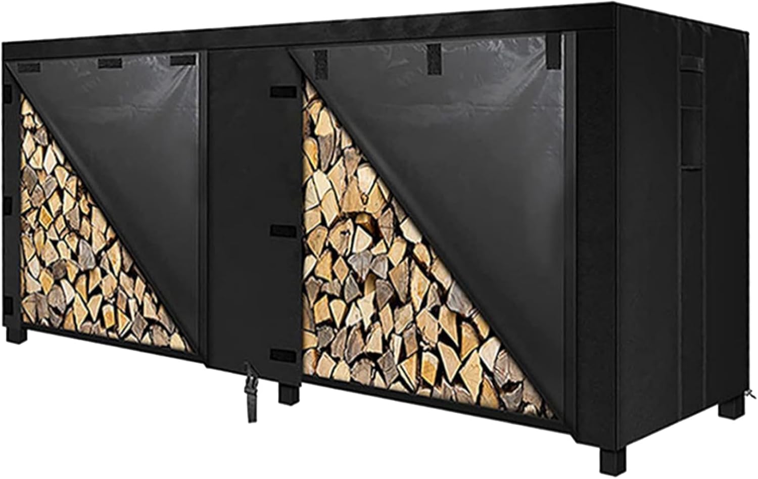 Firewood Stand Cloth Convenient Log Storage Solution Firewood Protector Tarpaulin Sheet