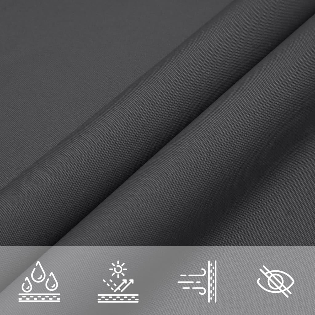 Vela da ombra solare triangolare x x m resistente UV e pioggia per patio giardino balcone spiaggia campeggio outdoor protezione sole