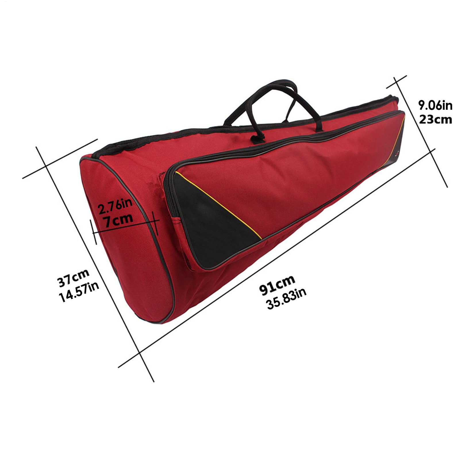 Posaune Gig Bag - Posaune Case | Padded Instrument Carrying Basg | Lightweight Soft Case with Shoulder Straps | Durable Travel Bag for Brass Posaunen | Musiker Accessory Cases For School Or Band