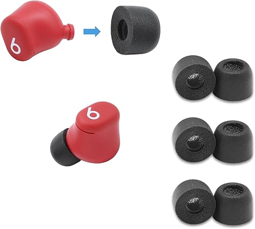 Comply TWR-200-B  Puntas de repuesto de espuma viscoelástica para Bang & Olufsen EX, Beats Solo Buds, Devialet Gemini y más  Máxima comodidad,