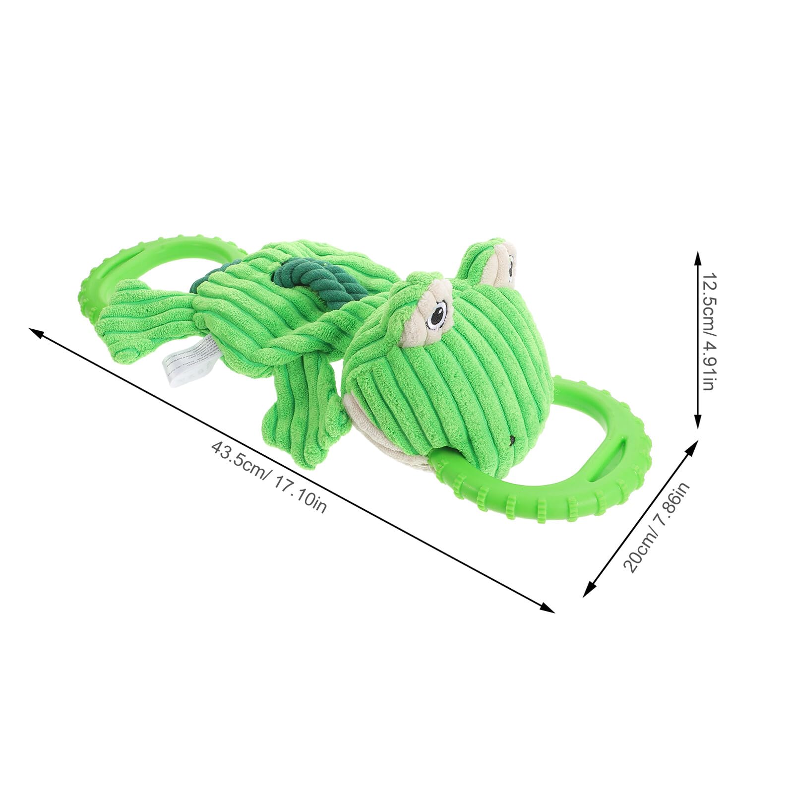 Juguete para Tirar para Perros Pequeños Forma de Rana, Cuerda Resistente para Masticar y Limpieza Dental, Juguete Interactivo Indestructible para Entrenamiento en Casa Aire Libre
