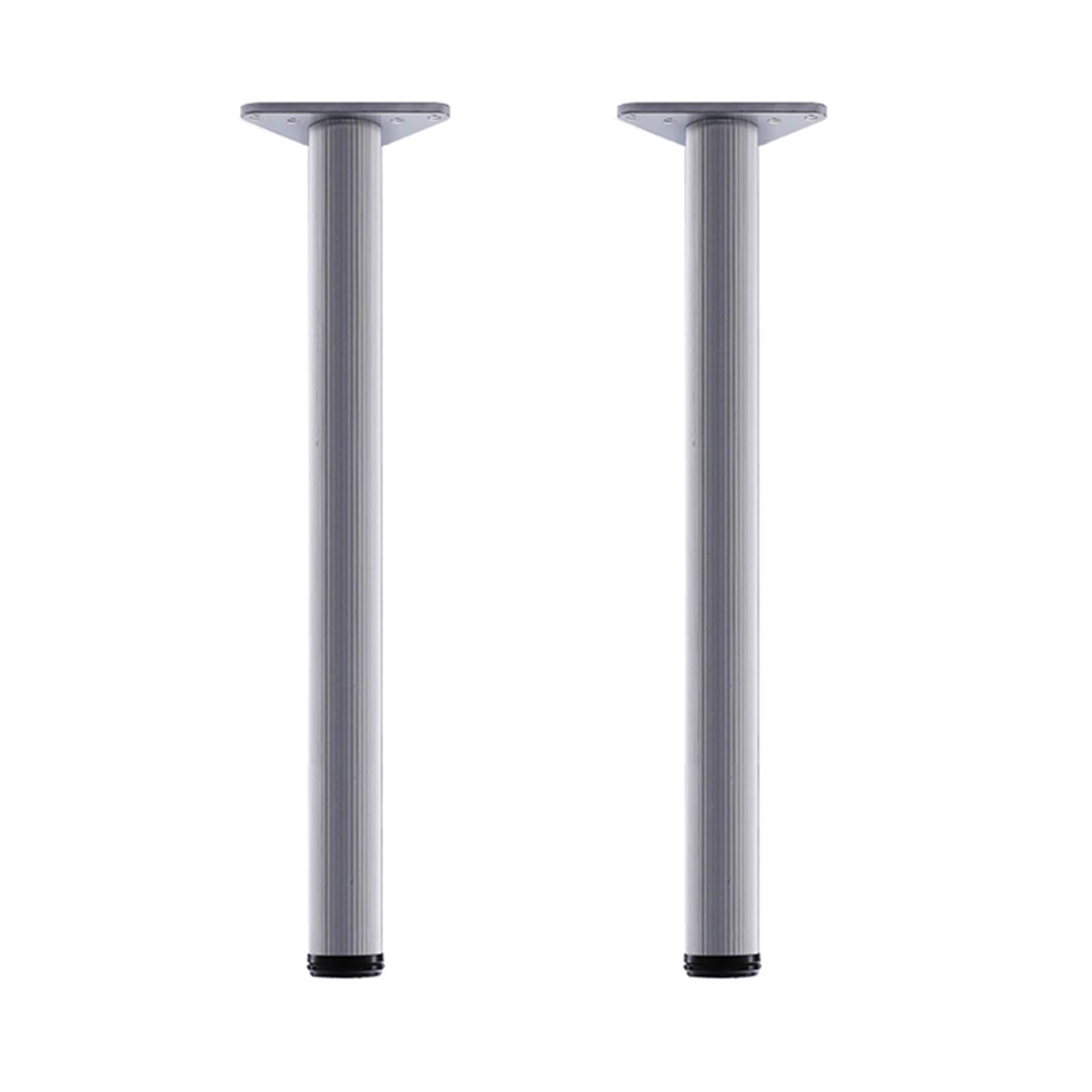 Gambe regolabili in metallo per tavolo e mobili, 110 cm, 2 pezzi, 6 colori, include viti e cacciavite, altezza regolabile per ufficio, cucina, tavolo da pranzo, larghezza 030 mm