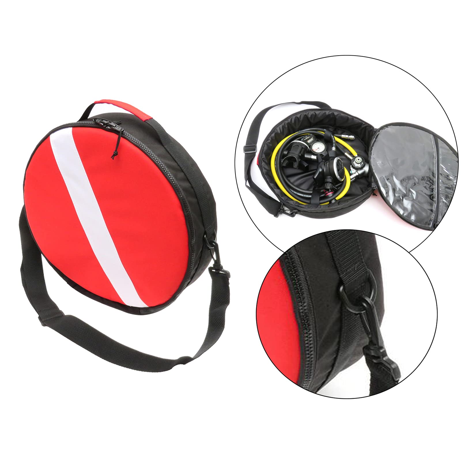 Milageto Scuba Regolatore Borsa Protettiva Imbottita Borsa da Immersione Design Cerniera