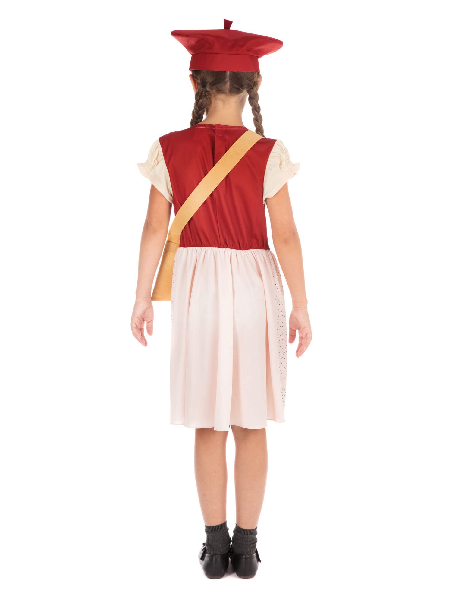 Bristol Novelty Evacuee Schoolgirl Costume For Kids (Age 6-8 Years Old) - View #14