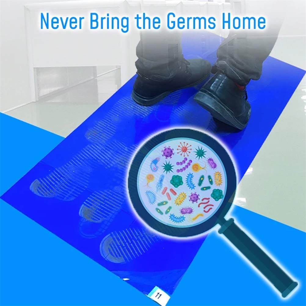 Sticky Tac Mats 30 fogli Tappetino adesivo antibatterico per pavimenti protezione Antistrappo per casa laboratorio
