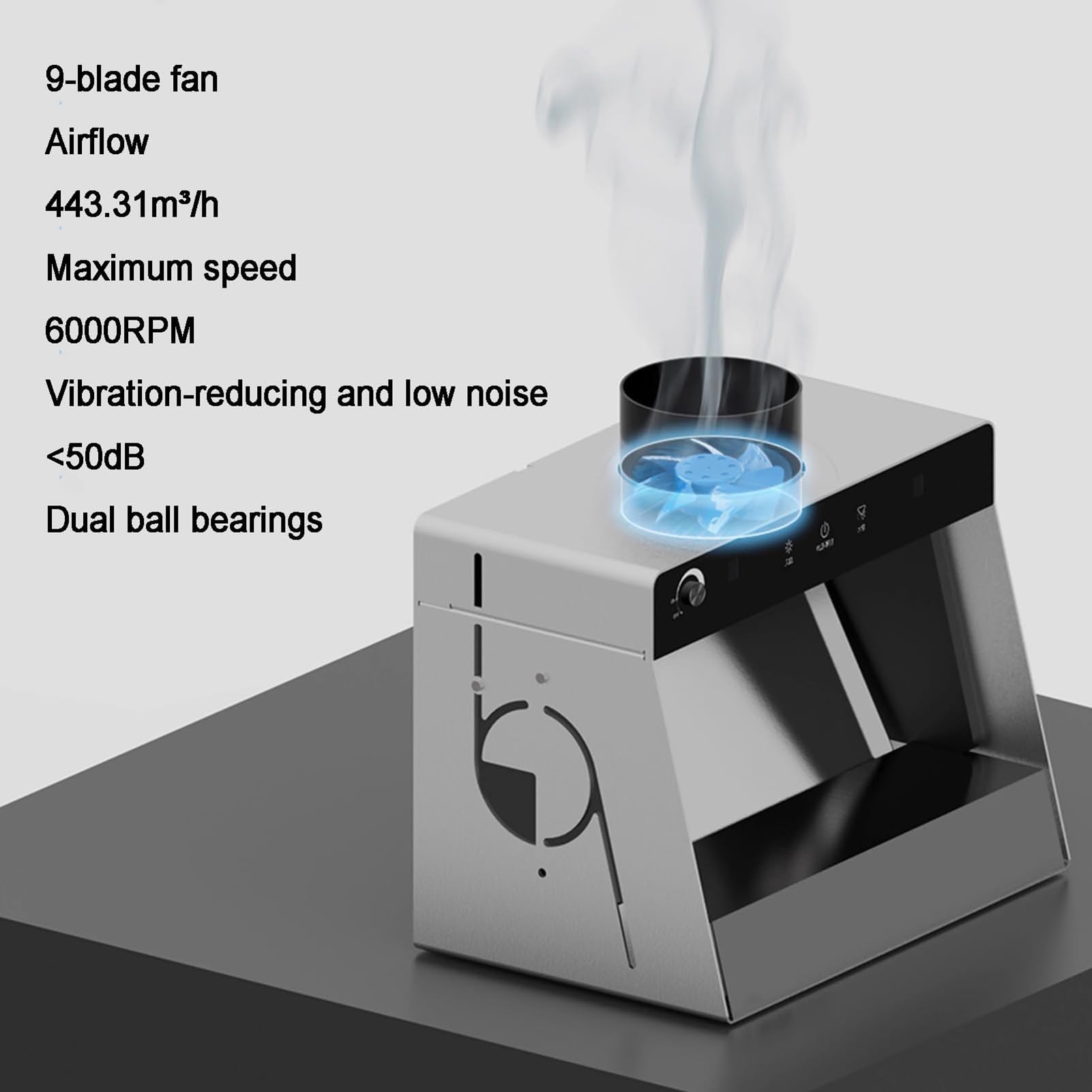 Cabina spray aerografo con doppia filtrazione, cortina d'acqua e ventilatore, luci LED per modellismo e postazione di lavoro hobby