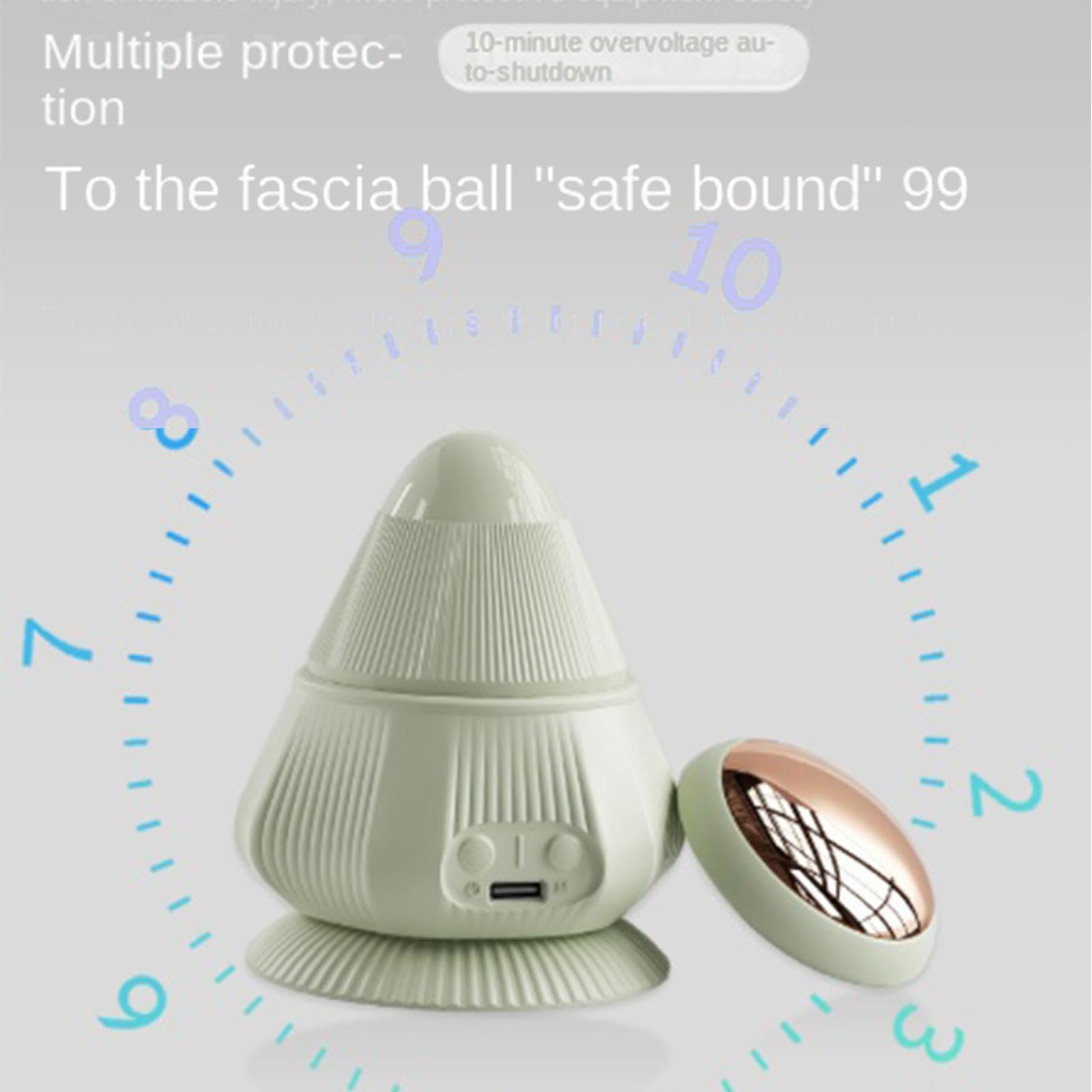 Masseur de balle rechargeable pour fascia et os pelviens | Outil de massage pour le dos, le cou, les hanches, les épaules, les jambes, les pieds, la taille