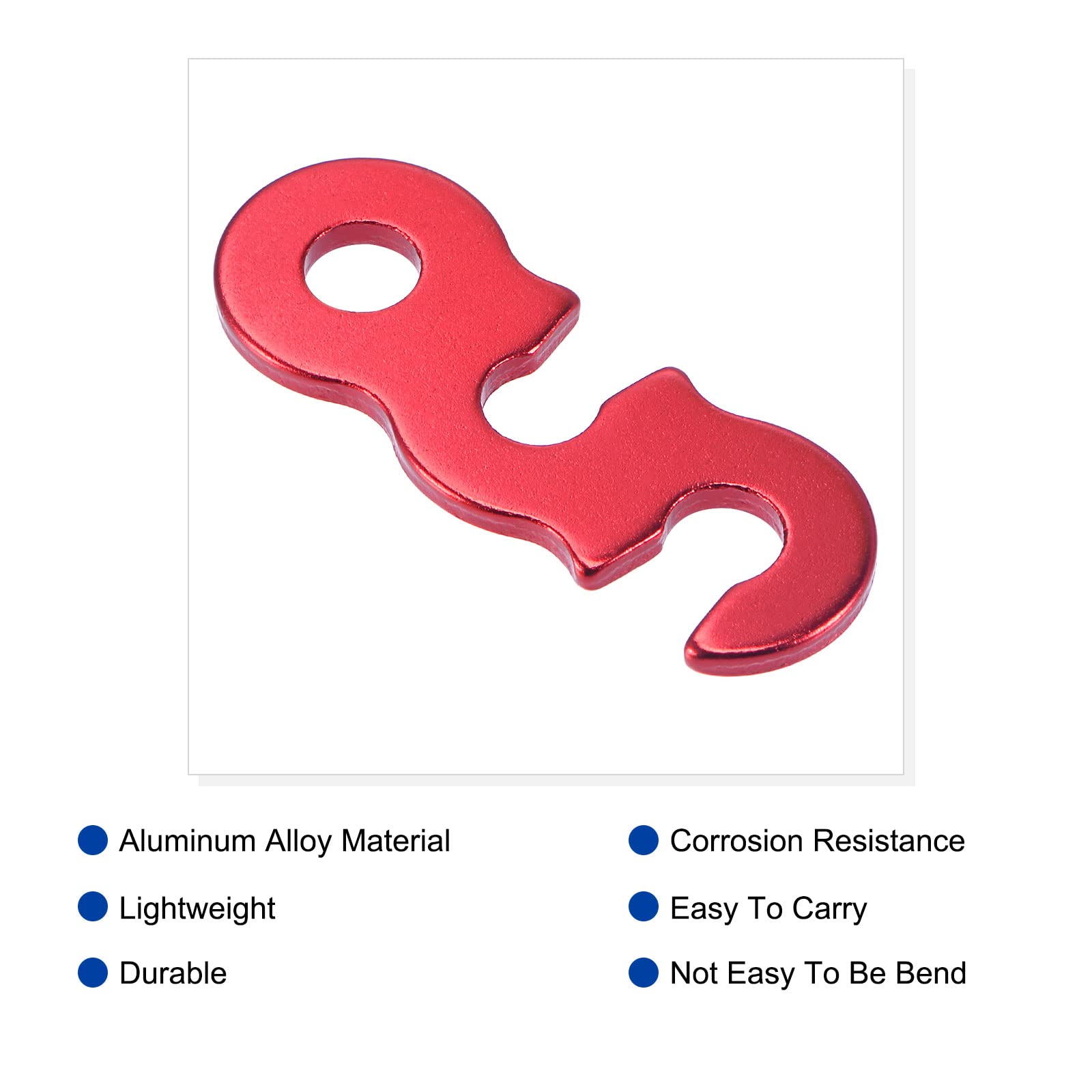 OMUKY Triange Ajusteur de Corde Tendeur de Corde en Aluminium 3 Trous