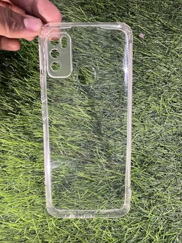 Image of COVERBLACK Soft Rubber Back Cover Compatible Model for Infinix X680 / Smart 4 - Transparent