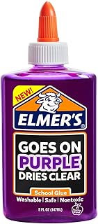 Elmer’s Disappearing Purple Liquid School Glue, 5-Ounces, 1 Count