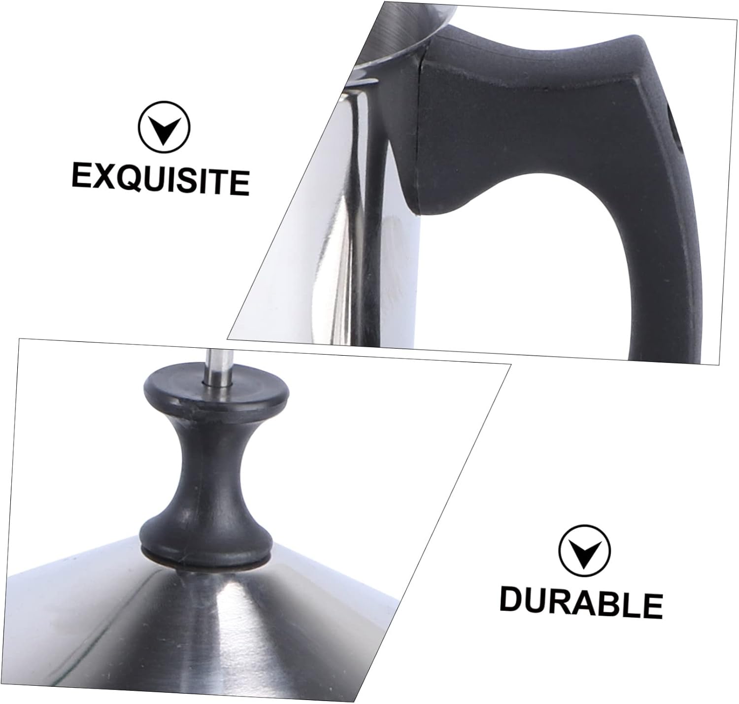 1pc Manual Stainless Milk Frother Stainless Steel Frothing Pitcher for Latte Cappuccino and Coffee Ergonomic Design Capacity Easy to Use