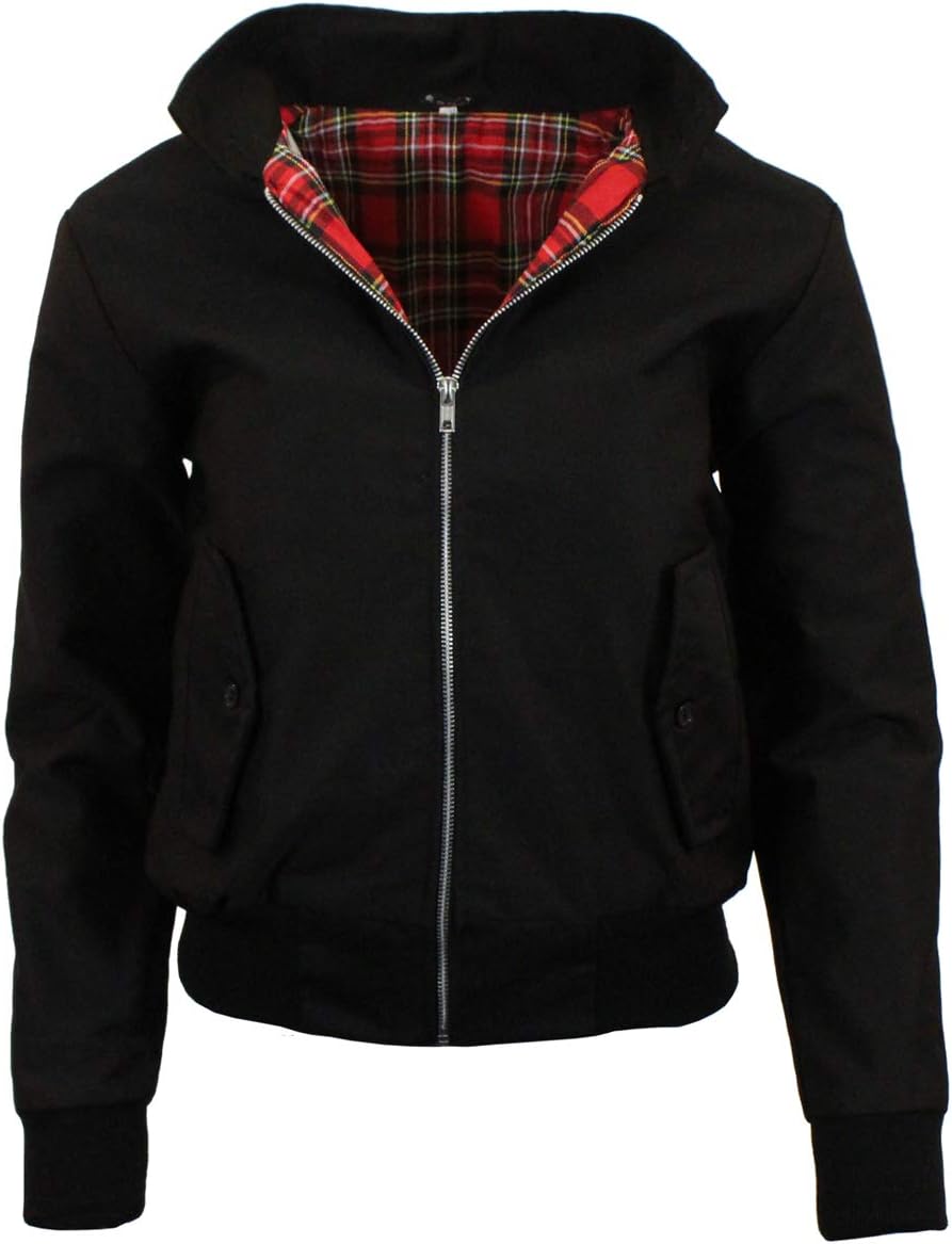 Ladies Classic Vintage Scooter Harrington Bomber Jacket