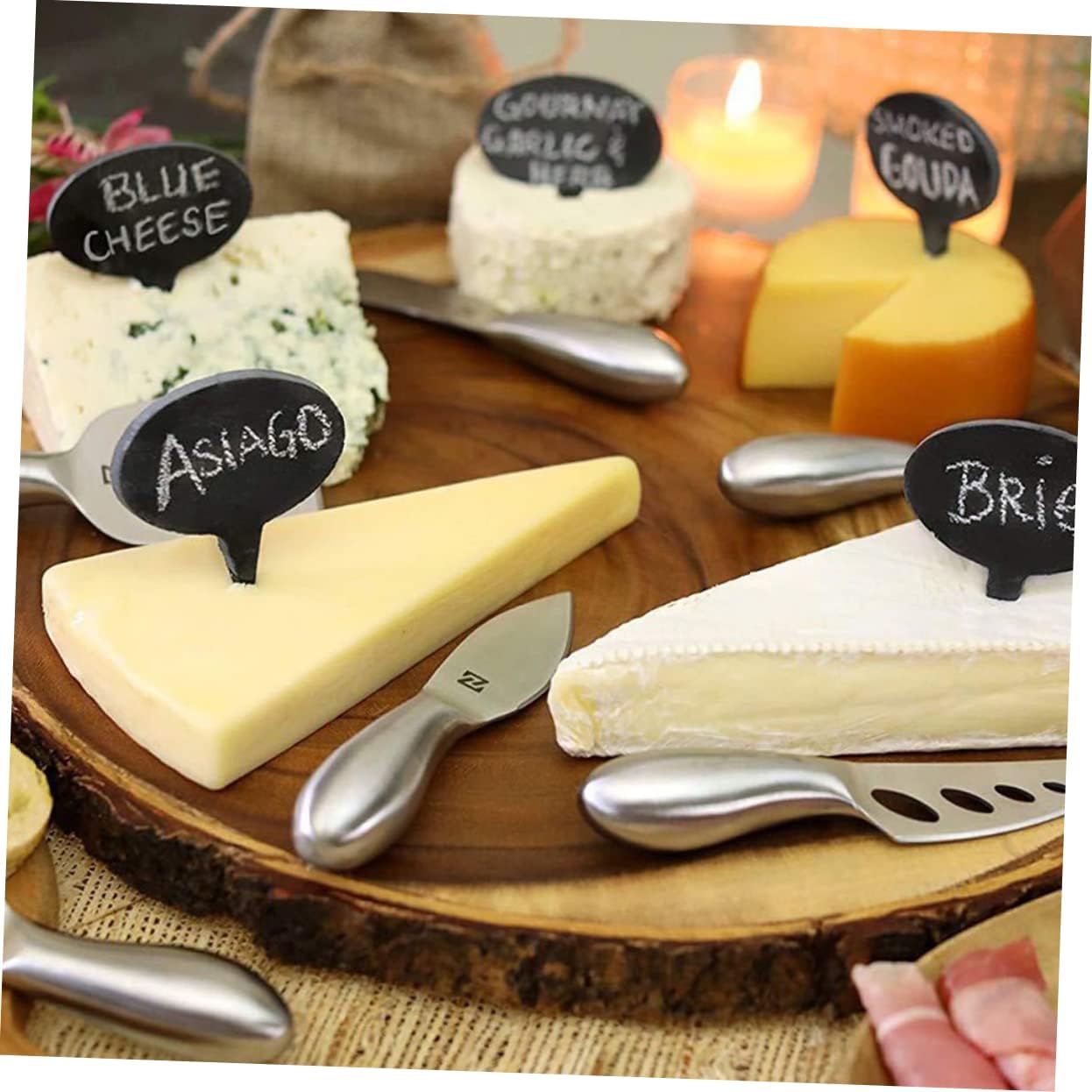 MAGICLULU 2sets Cheese Toppers Cake Decorative Signs Bag Labels for Birthday Cake Supplies