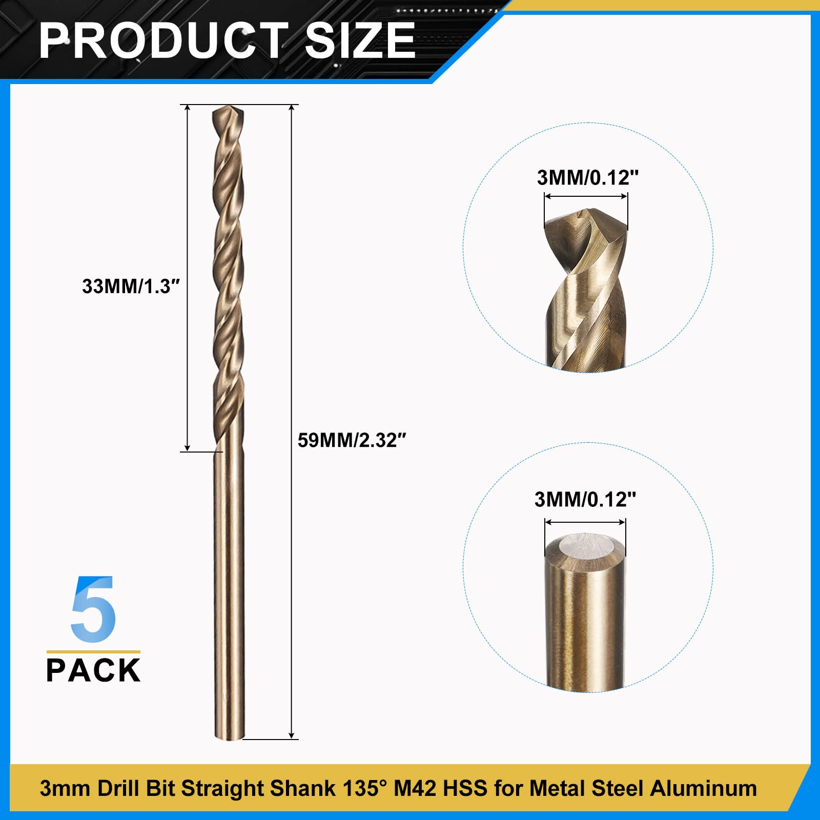 PATIKIL 3mm Drill Bit - Image 2