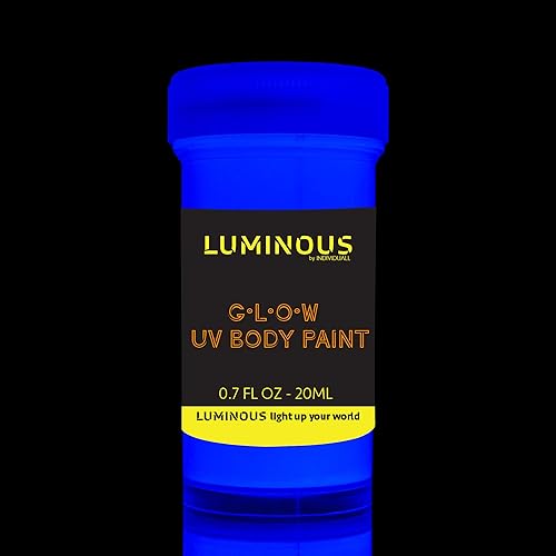 Miniatura 6 de LUMINOUS UV Body Paint - Juego de 8 botes de 0.7fl oz  0.7 fl oz  Maquillaje de neón claro negro  Bodypainting Neon Blacklight Bodypaint