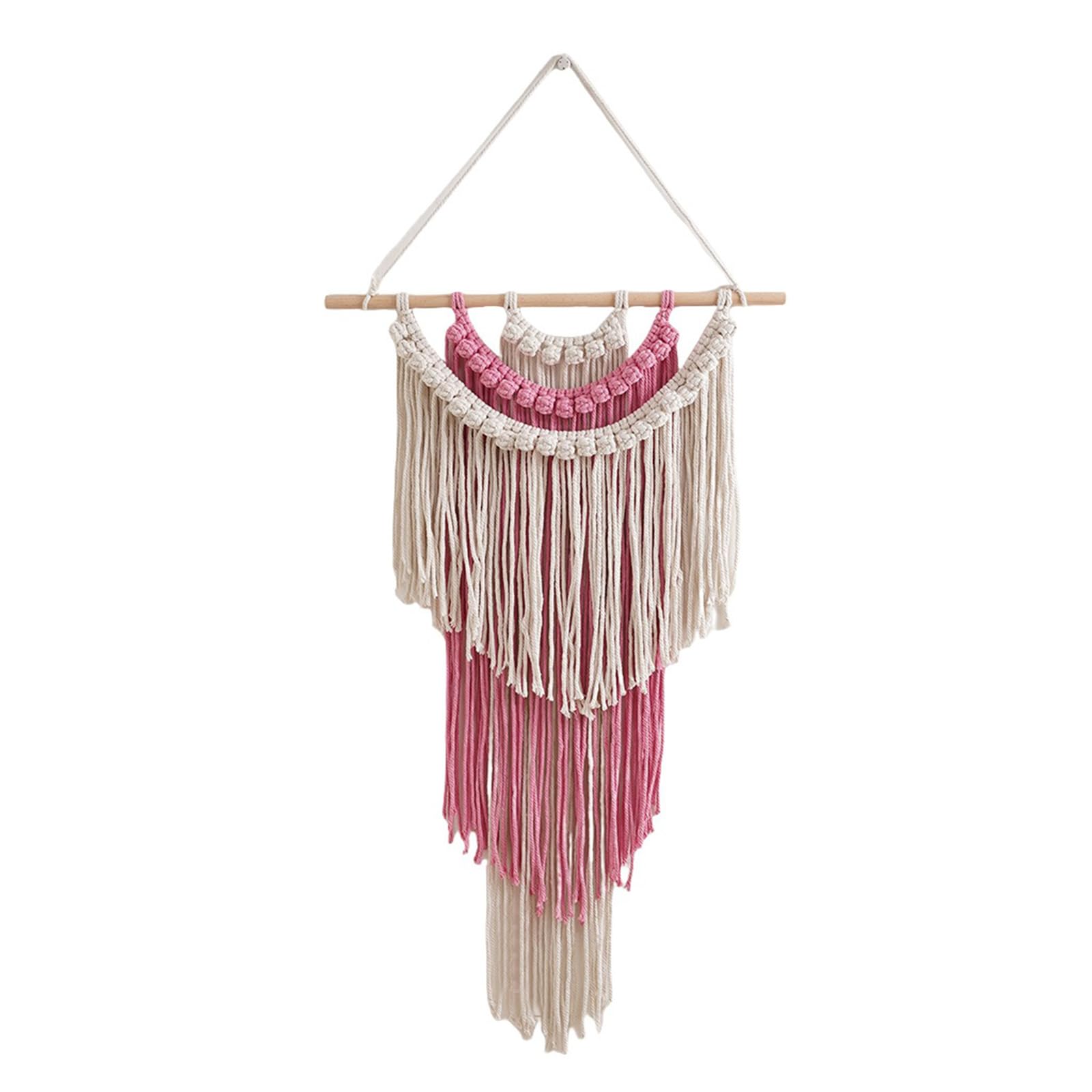 Bohemians Macrames Wall Hangings Woven Tapestrys Cotton Bohemians with Tassels Craft Ornament Woven Tapestrys