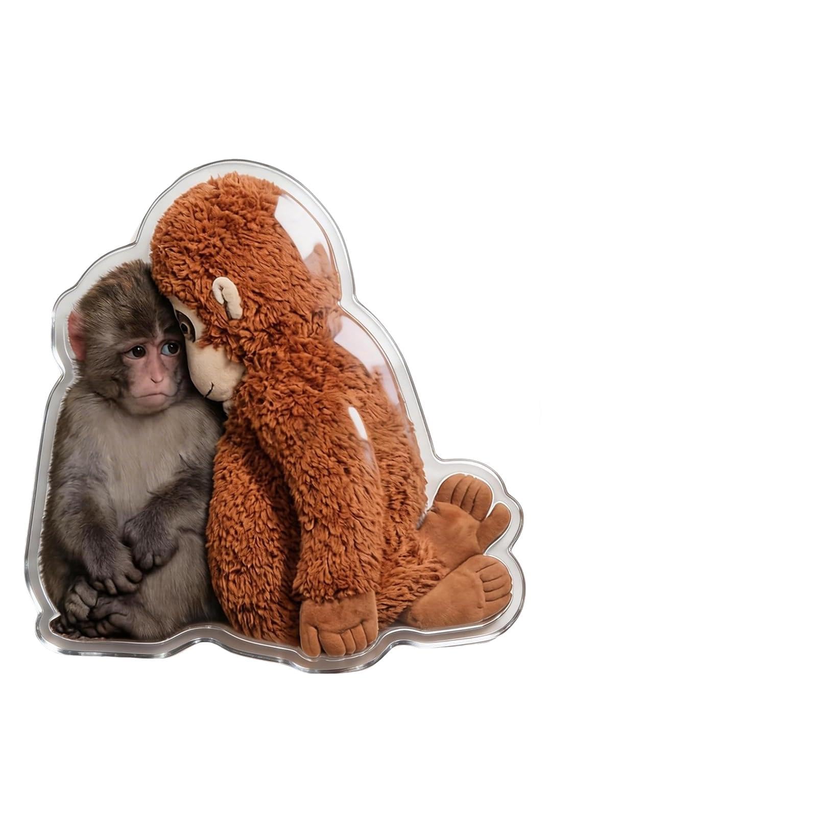 Punch Monkey - Pro-tect Punch The Monkey Refrigerator Magnets-PunchMonkey Plush Refrigerator Magnets