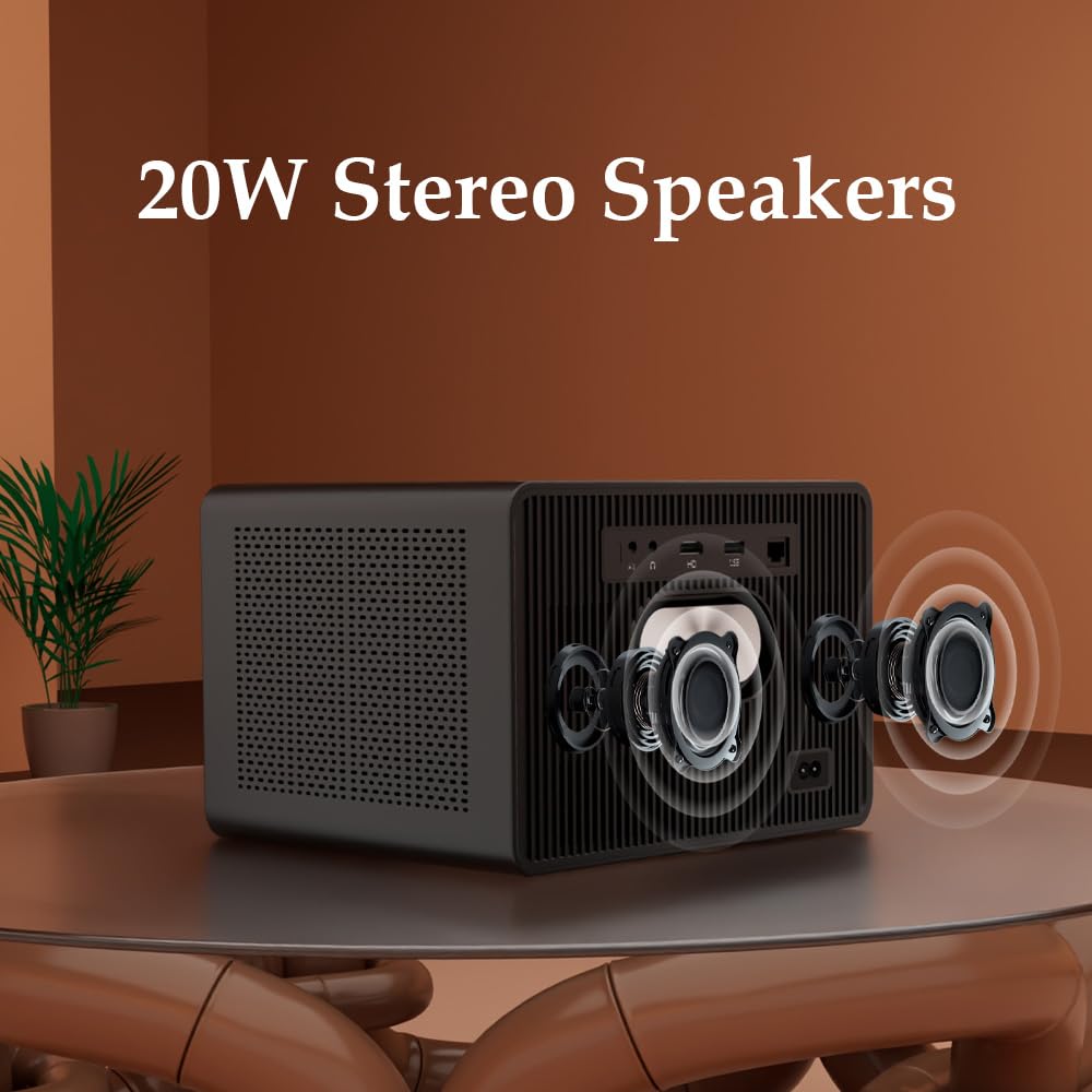 WZATCO Legend GT, Official TV Projector 4K Ultra HD, 2500 ANSI, Native 1080P, Ultra Bright, Fully Automatic, Sealed Engine 20 Watt, Smart Home & Office Cinema — Amazon image 4