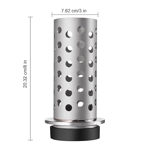 Vista 13 de DZQ Frasco de fundición perforada al vacío, acero inoxidable 304 con brida con base de bebedero de goma, varios tamaños para fundición de metal