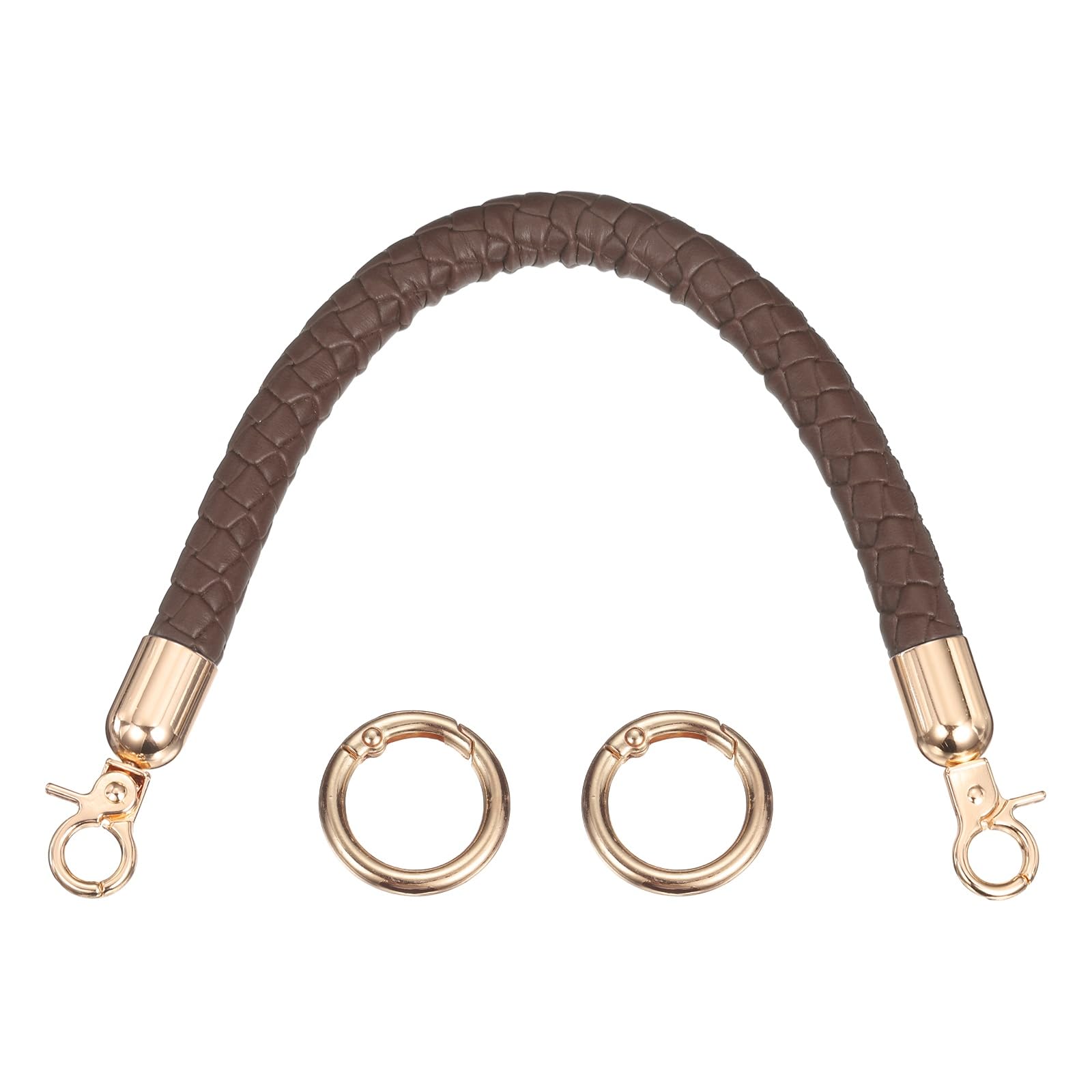 sourcing map Braided Purse Straps, 30cm Strap Replacement, Brown