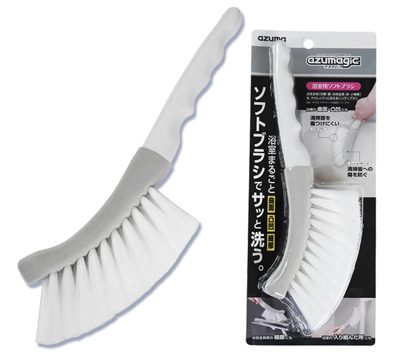 新品 アズマジック アズマ工業 浴室用ソフトブラシ BT763 3個セット Amazon｜アズマ工業 アズマジック 浴室用ソフトブラシ BT763 風呂掃除