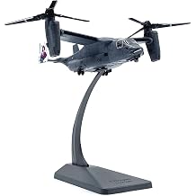 CHICHIYANG 1/144 Scale V22 Osprey Transport Helicopter Model Alloy Aircraft Model Military Fighter Airplane Collectible for Display