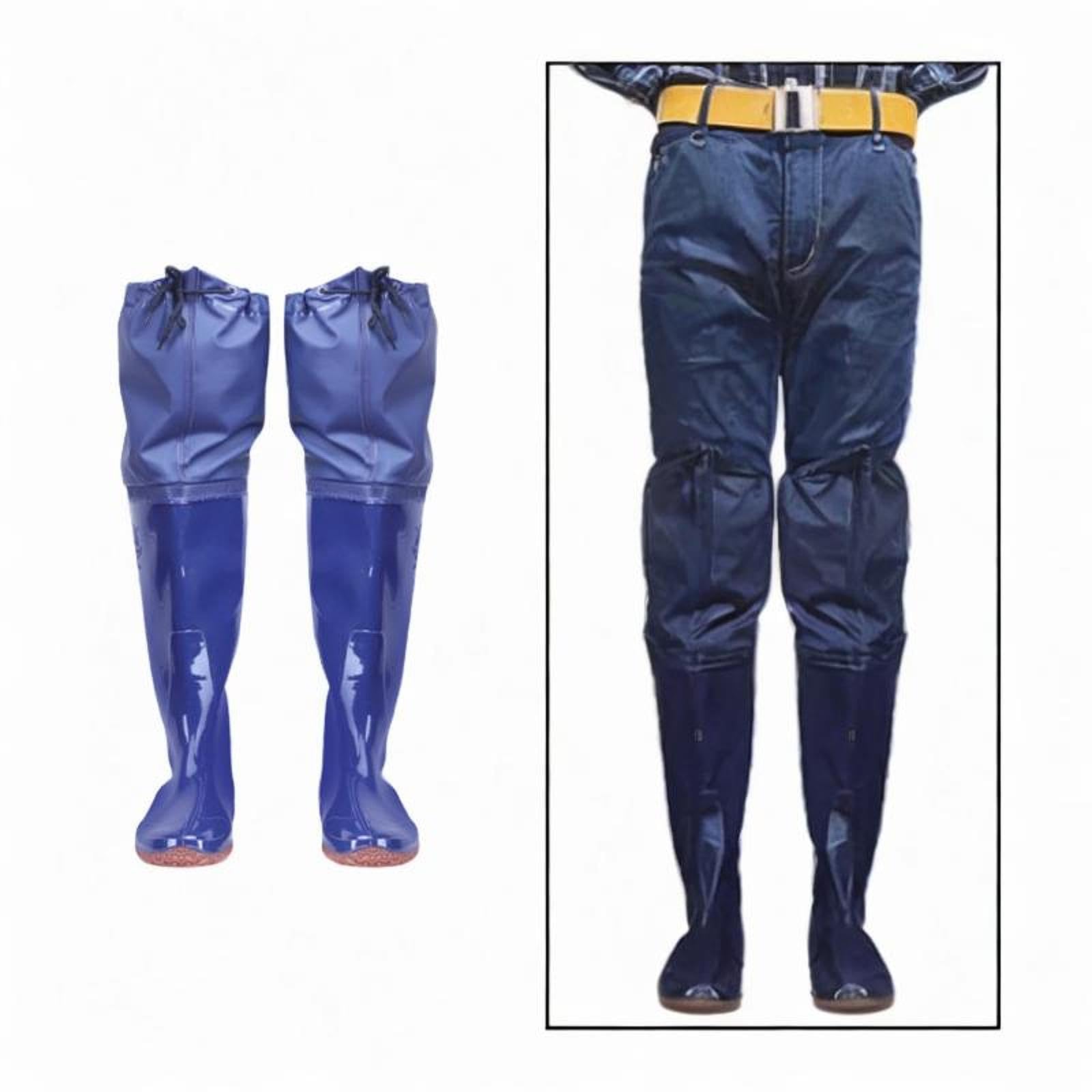 Stivali Da Pesca Impermeabili per Adulti, Altezza 60 Cm, in PVC, per Immersioni