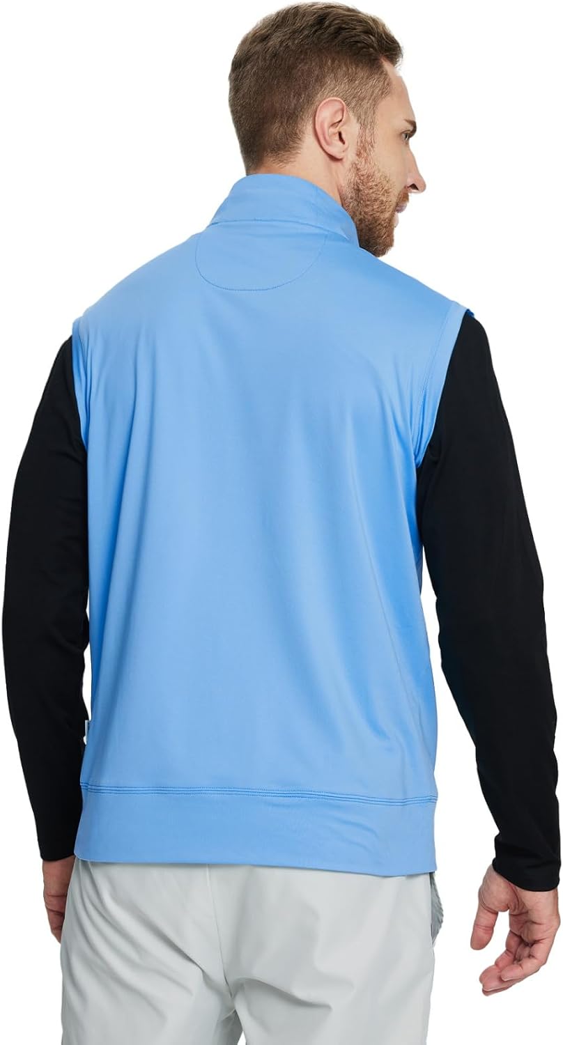 M MAELREG Golf Vests For Men Dry Fit Lightweight Moisture Wicking Performance Sports Breathable Golf 1/4 Zip Pullover Men - Image 4
