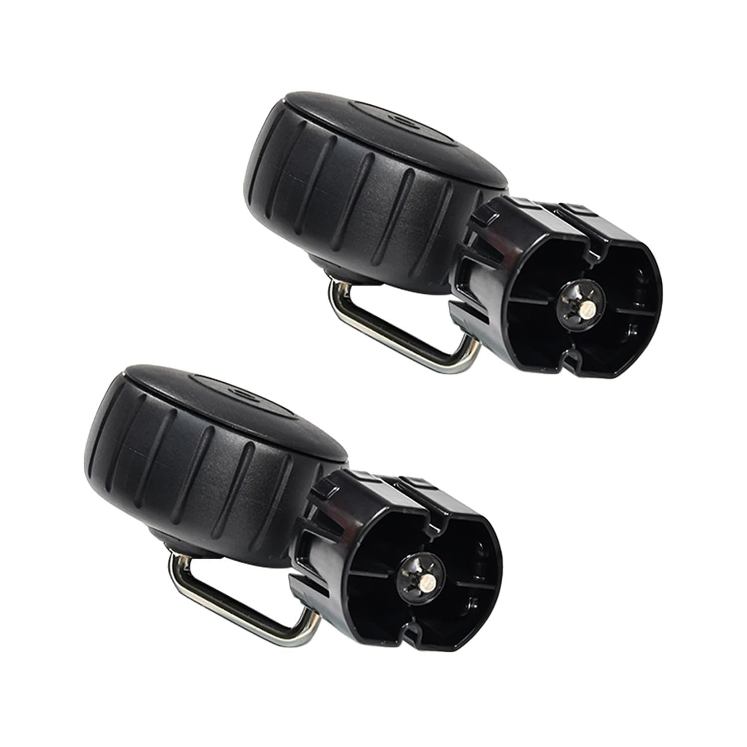 Kit di montaggio ruote 2 pezzi Kit di gruppo ruote per la ruota del robot tagliaerba Compatibile con Husqvarna Automower 115H 589300801 in plastica ABS Nero