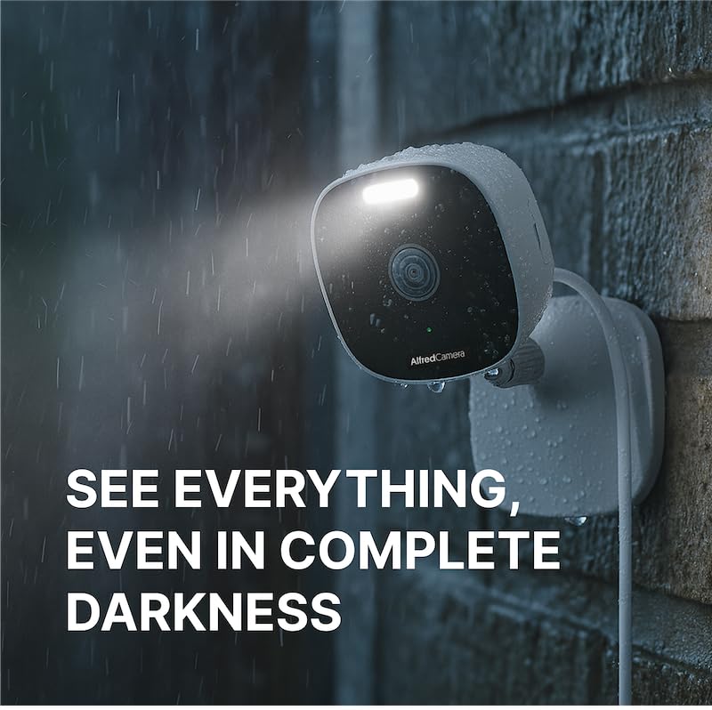 AlfredCam Plus 2 Smart Home Security Camera 2.5K, 5G/WiFi, Indoor/Outdoor, IP65 Waterproof, LED Spotlight, Two-Way Audio, Color Night Vision, Baby/Pet Cam, App Powered (70M+ downloads) - Image 3