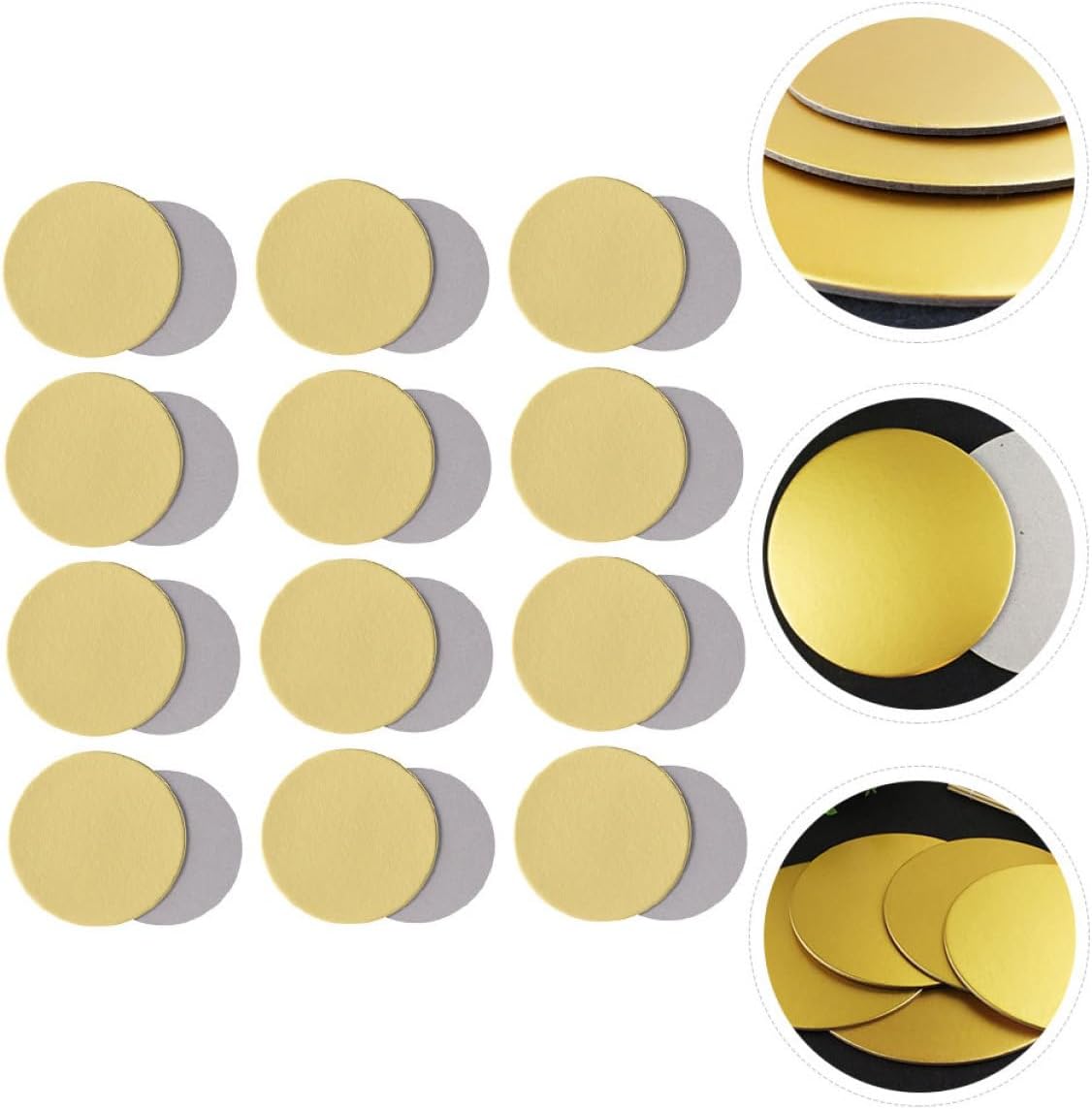 12pcs Thick Paper Cake Drums Corrugated Boards Bulk Cake Discs for Baking