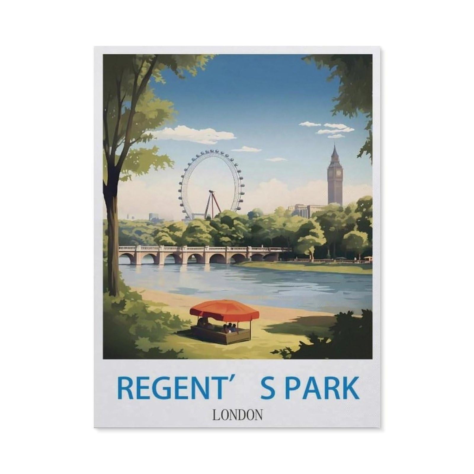BEAYODKP DIY 5D Diamond Painting，Regent’s Park London（50x60cm）