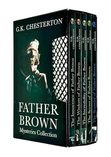Father Brown Mysteries Collection 5 Books Box Set By G.K Chesterton (Innocence, Wisdom, Incredulity, Secret & Scandal)