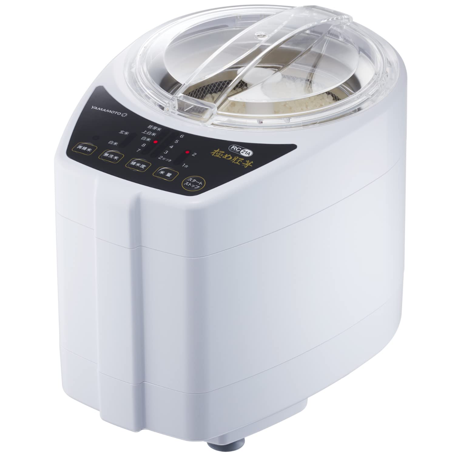 Amazon | 山本電気 家庭用精米機 極め胚芽 YE-RC21A-WH ホワイト 精米 