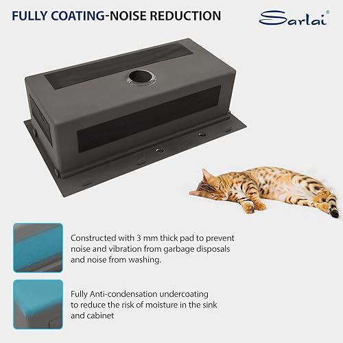 Miniatura 203 de Sarlai Fregadero de barra de 21 gotas de acero inoxidable - Fregadero de cocina de 21 x 20 pulgadas, estación de trabajo de montaje superior, acero