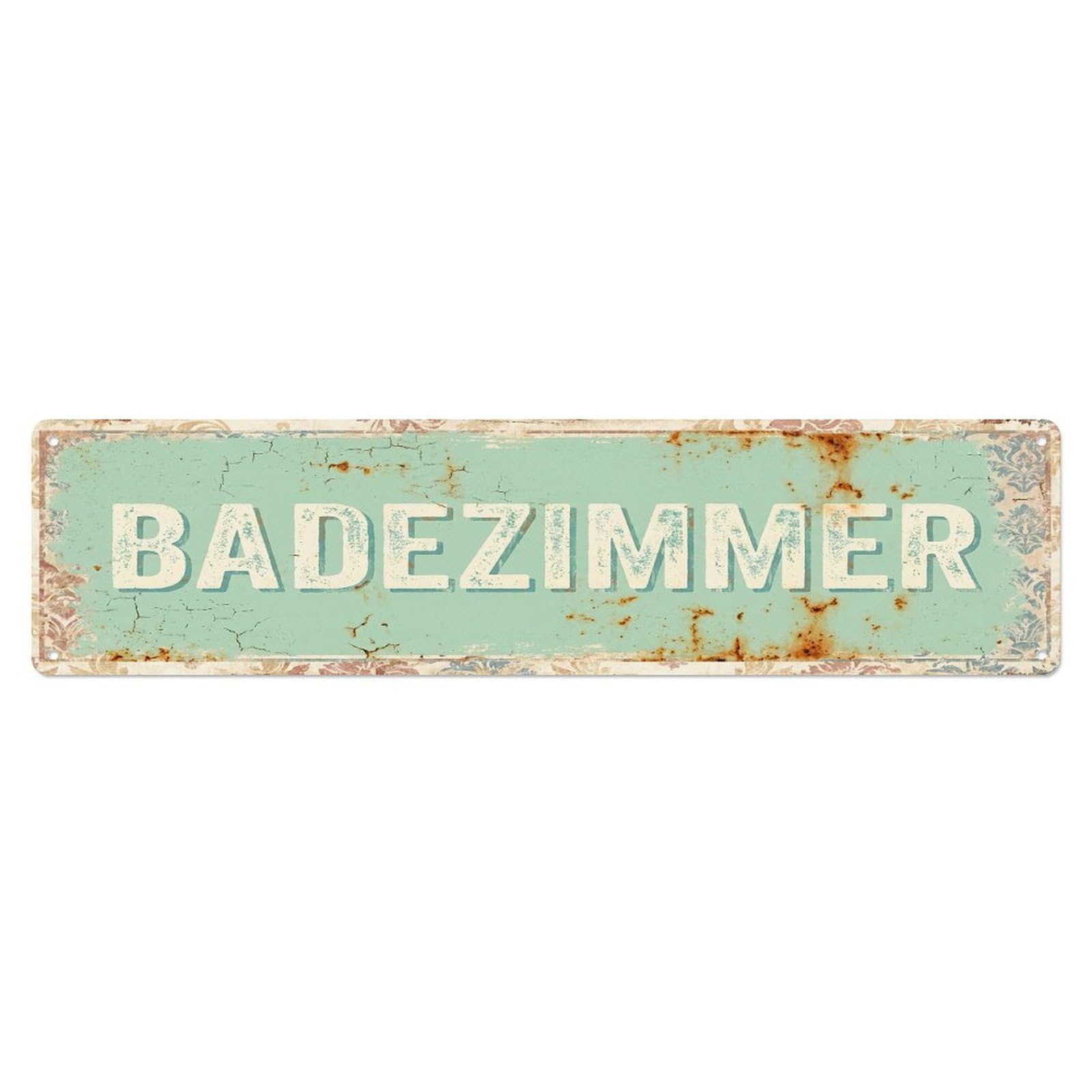 Shabby Cozy Cafe Bathroom Toilet(WC) Door Metal Tin Sign Plaque Wall Decor for Cafe, Club Bar, Office, Home Garden Metal Poster 4x16Inch
