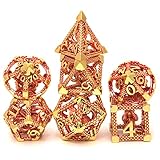 DND Dice, Dungeons and Dragons Dice Sets Metal Polyhedral Dice Set Role Playing D&D Dice Hollow Cthu